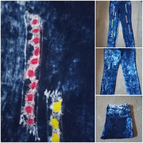 Multi-colored Skinny Jean NEW - Picture 5 of 9